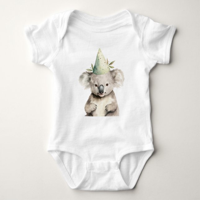 Cute Little Baby Koala Bear Animal Bodysuit (Front)