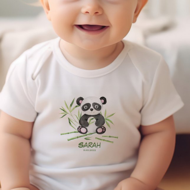 Cute Little baby panda Personalized Bodysuit (Creator Uploaded)