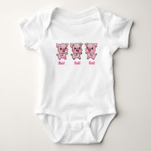 Cute Little Baby Pig Bodysuit