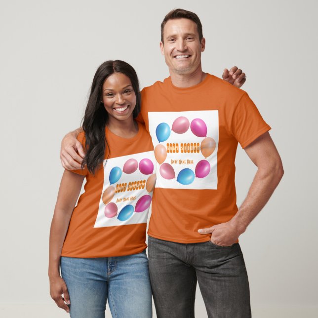 Cute Little Baby Shower Joy Custom Text and Image  T-Shirt (Unisex)