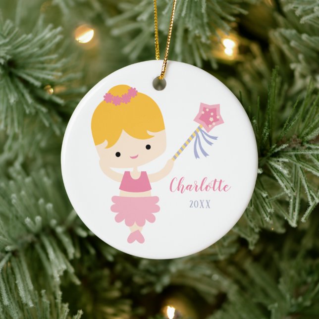 Cute Little Ballerina Christmas Ornament (Tree)