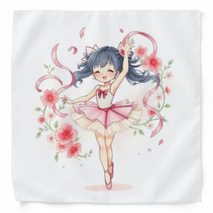 Cute little ballerina girl bandana