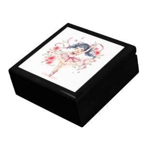 Cute little ballerina girl gift box