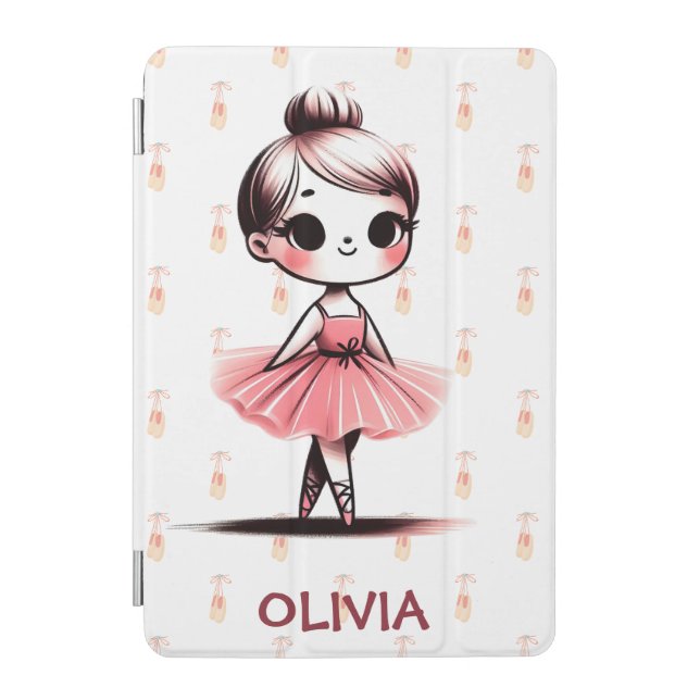 Cute Little Ballerina Girl iPad Mini Cover (Front)