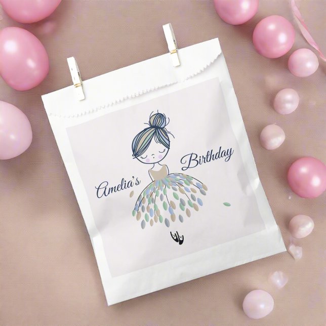 Cute Little Ballerina Princess Birthday Girls  Favor Bag (Creator Uploaded)
