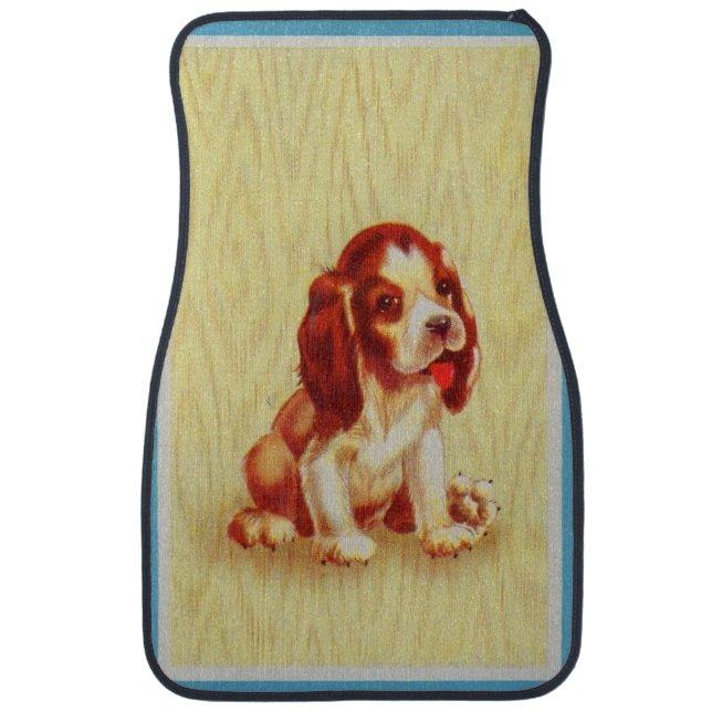 cute little beagle puppy car mat (Front)