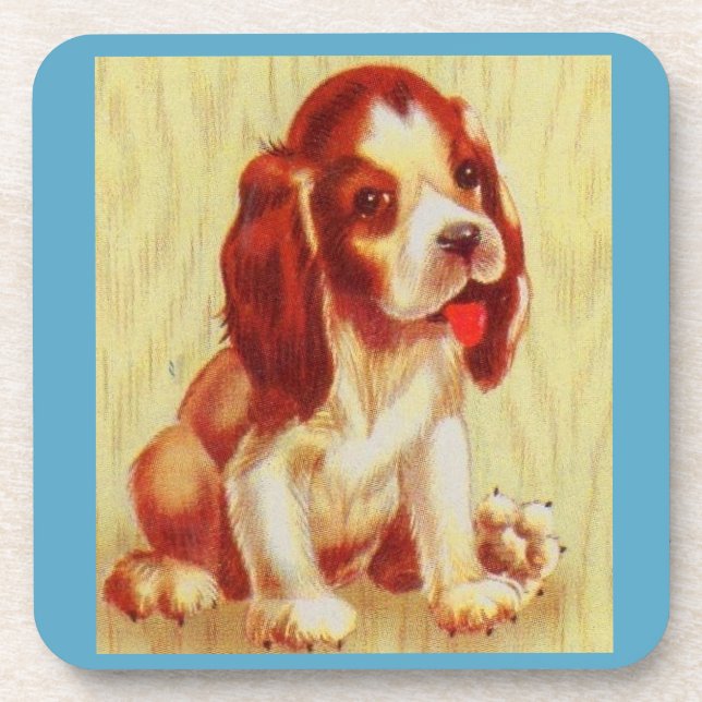 cute little beagle puppy coaster (Front)