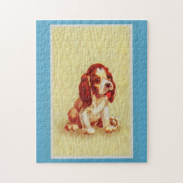 cute little beagle puppy jigsaw puzzle (Vertical)