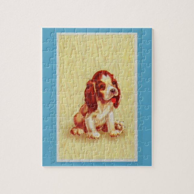 cute little beagle puppy jigsaw puzzle (Vertical)