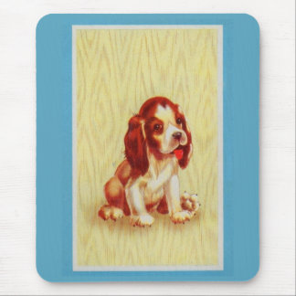 cute little beagle puppy mouse pad