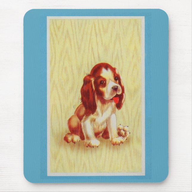 cute little beagle puppy mouse pad (Front)