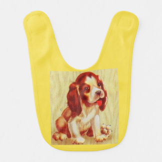 cute little beagle puppy print bib