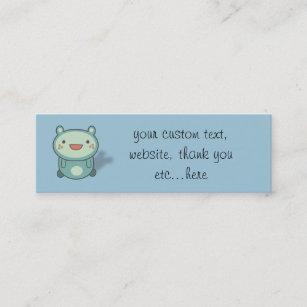 Cute little Bear Creature Mini Business Card