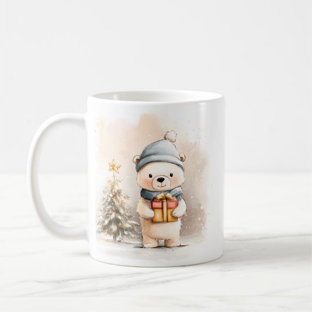 Cute Little Bear Mug Cozy Winter Gift (Left)