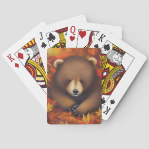 Cute Little Bear Playing Card