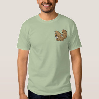 Cute Little Beaver Embroidered T-Shirt