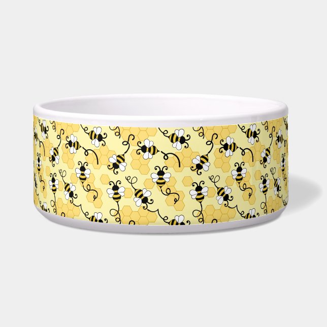 Cute little bees pattern bowl (Front)
