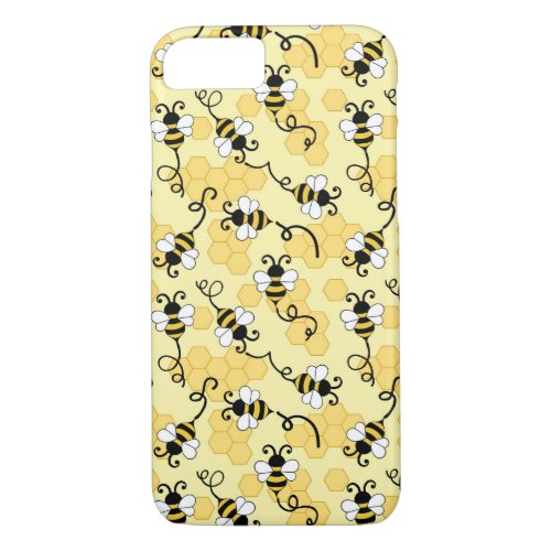 Cute little bees pattern iPhone 87 case