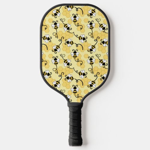 Cute little bees pattern pickleball paddle