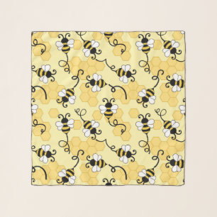 Cute little bees pattern scarf