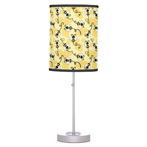 Cute little bees pattern table lamp
