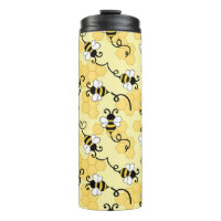 Cute little bees pattern