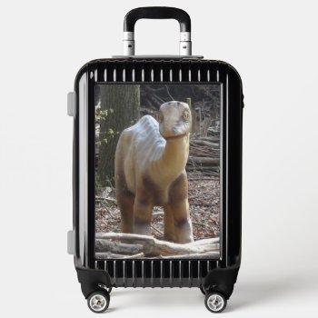Cute Little Beige Dinosaur Suitcase by Edelhertdesigntravel at Zazzle