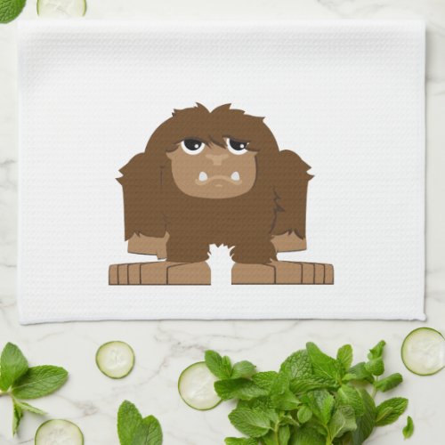 Cute little Bigfoot Kitchen Towel