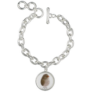 Cute little bird, charm bracelet. bracelet