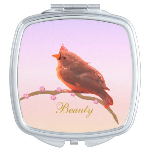 Cute Little Bird Compact Mirror