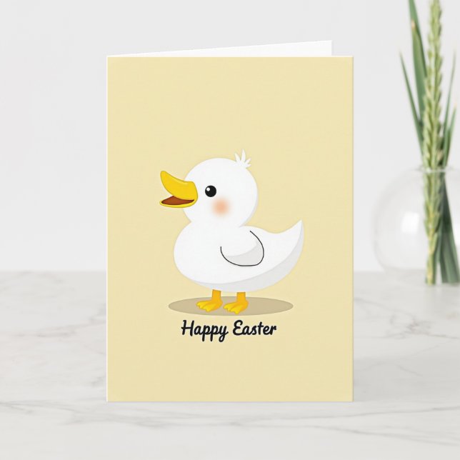 Cute Little Bird Easter Card (Front)
