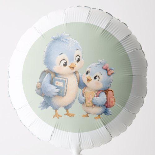Cute Little Bird Family Party Balloon
