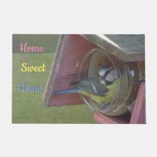 Cute Little Bird HOME SWEET HOME Cust. Door Mat