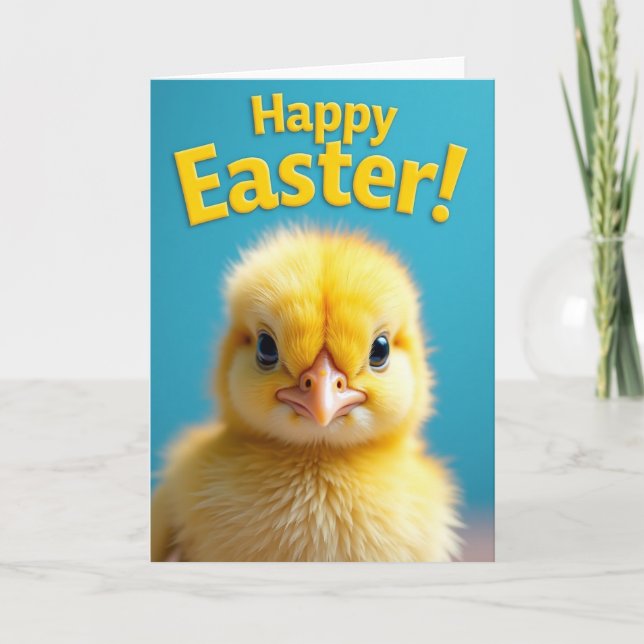 Cute Little Bird Spring Card (Front)