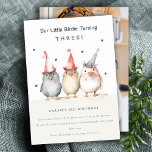 Cute Little Birds Any Age Kids Birthday Photo Invitation<br><div class="desc">If you need any further customisation please feel free to message me on yellowfebstudio@gmail.com.</div>