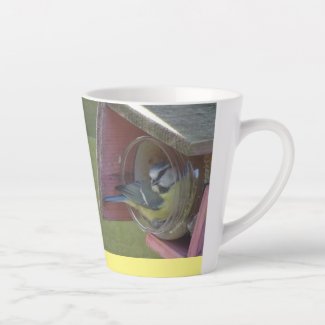 Cute Little Birds Design Latte Mug
