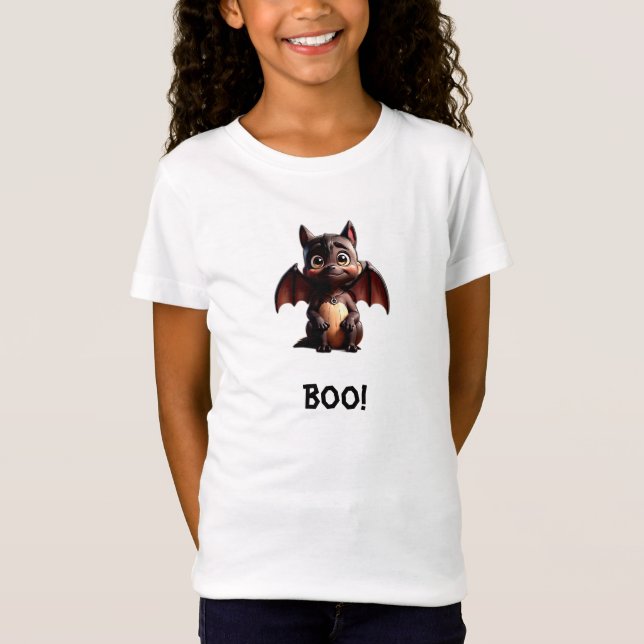 Cute little black Bat  T-Shirt (Front)