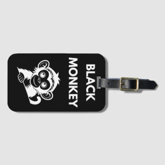 Cute Little Black Monkey Luggage Tag