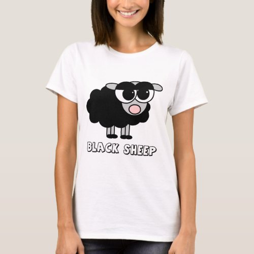 Cute Little Black Sheep T_Shirt