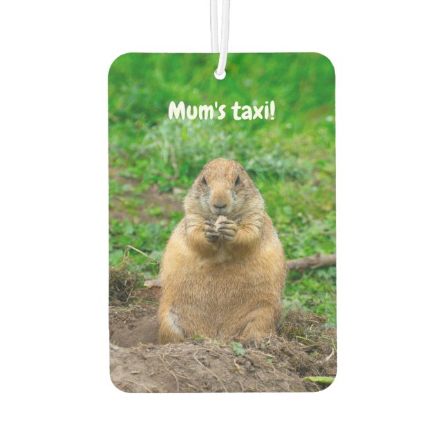 Cute Little Black-Tailed Prairie Dog Air Freshener (Back)