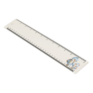 Cute Little Blue Birds Measuring Ruler
