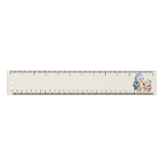 Cute Little Blue Birds Measuring Ruler
