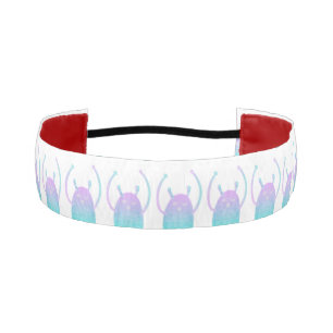 Cute Little Blue Monster Athletic Headband