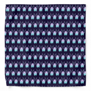 Cute Little Blue Monster Bandana