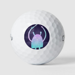 Cute Little Blue Monster Golf Balls