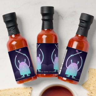 Cute Little Blue Monster Hot Sauces