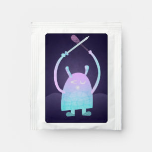 Cute Little Blue Monster Tea Bag Drink Mix