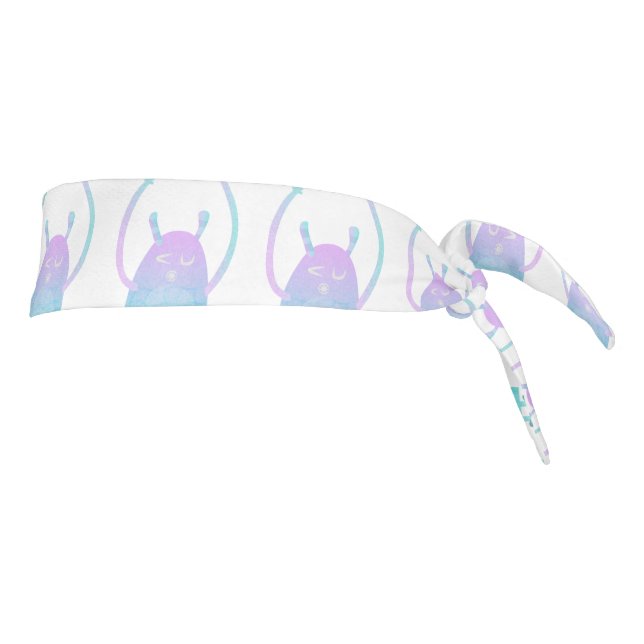 Cute Little Blue Monster Tie Headband (Rotate 90)