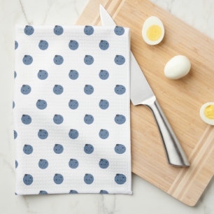 Cute Little Blueberries Kitchen Towel