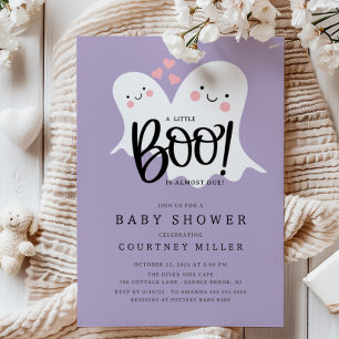 Cute Little Boo Baby Shower Invitation